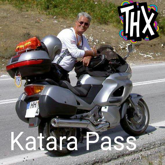 mit der Honda in Griechenland Katara Pass über 2000 m