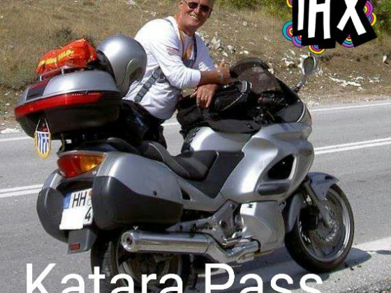 mit der Honda in Griechenland Katara Pass über 2000 m