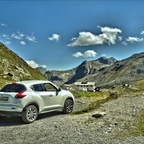 Mein Juke auf den Fluelapass